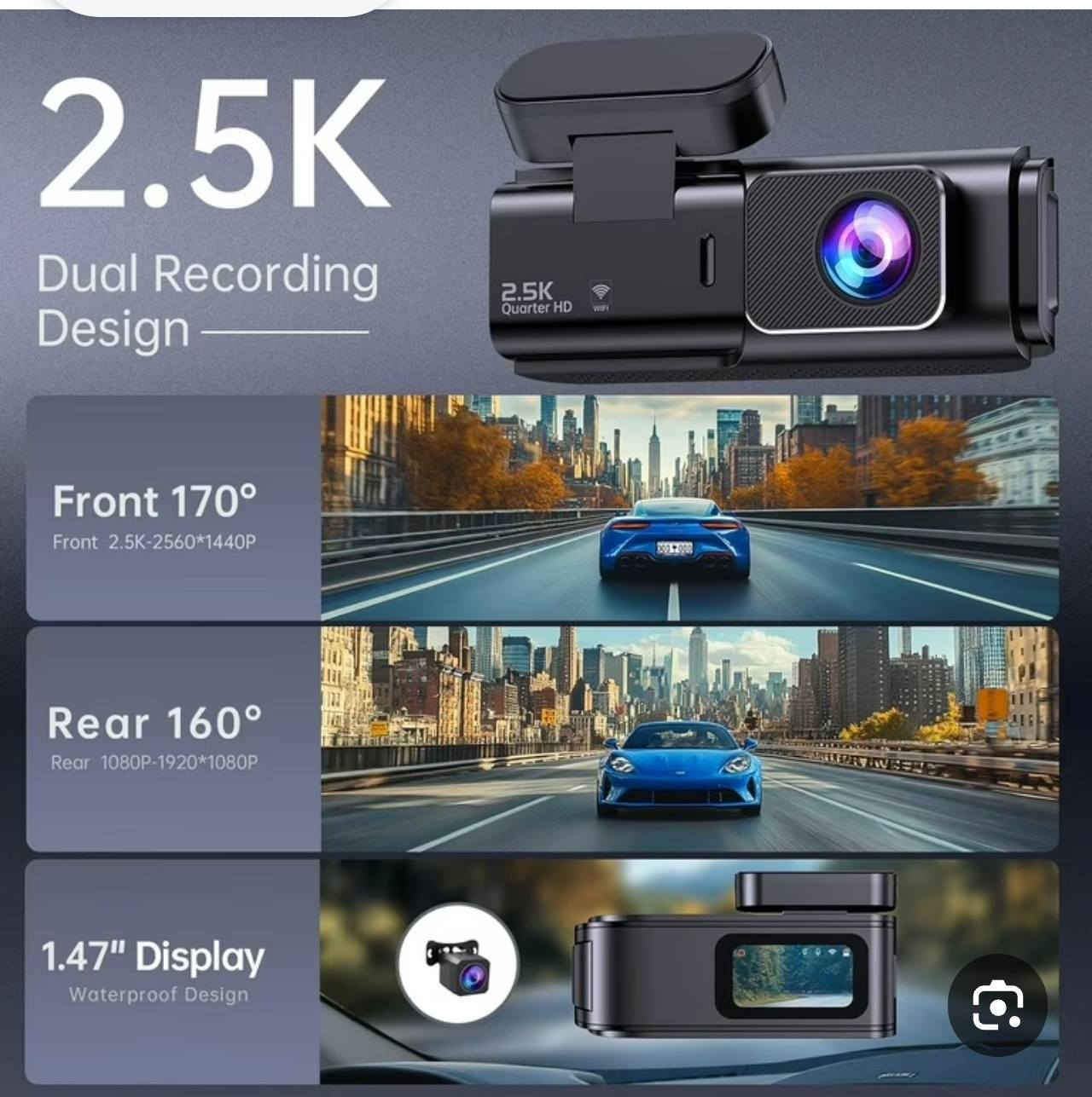 داش كام كاميرا لوحة قيادة مدمجة وذكية تسجل بدقة عالية.افتح تطبيق VYCOL Cam على هاتفك، وستتمكن من مشاهدة البث المباشر للكاميرا، وتغيير الإعدادات، أو تحميل الفيديوهات المسجلة مباشرة إلى استوديو الهاتف.
سعر 45الف


**إذا كنت صاحب هذا الإعلان وتريد حذفه لأي سبب، رجاءا أرسل رسالة إلى الدعم الفني**