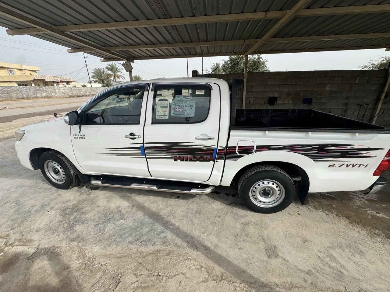 السلام عليكم بيك اب هايلوكس ٢٠١٢ نظيفة كلش بس بيهادقطع صبغ اثر طخات سيارة بسيطة شاصي ١٢ كير عادي
سياره كير محرك محرك مكفولات شئ سيارة نظيفة جدا باسمي رقم سلمانيه ثاني يوم تحويل اضافة الى سونارها موجود 
رقم الهاتف ***********
السعر ١٦٠ خابر وتدلل
