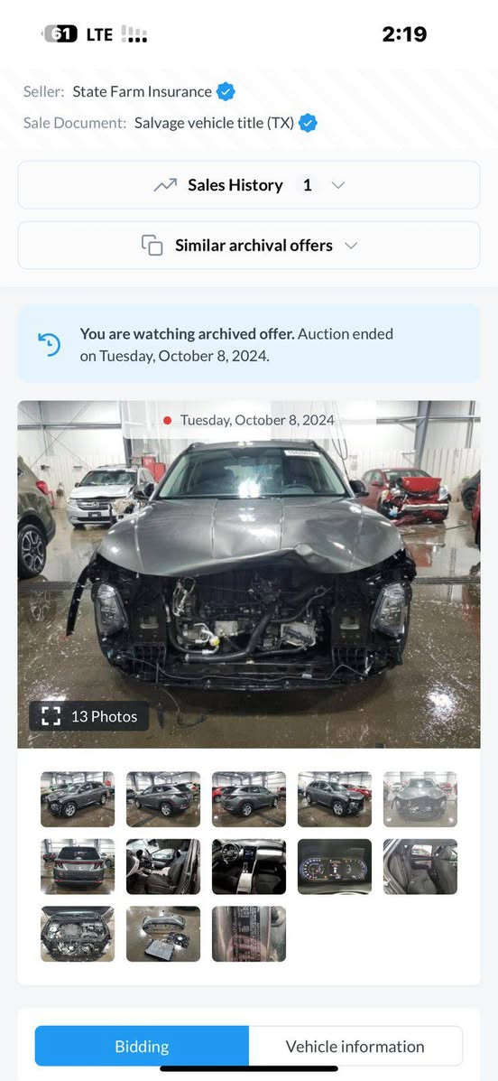 سلام عليكم عندي توسان موديل 2023 للبيع وارد امريكا حادثها ربع بنيد صبغ بدون ايرباك مواصفات بصمه هندبريك دكمه جنطه كهرباء مكينه 2500 رقم اربيل بأسمي السعر 188 ورقه والاستفسار عل الرقم. ***********
