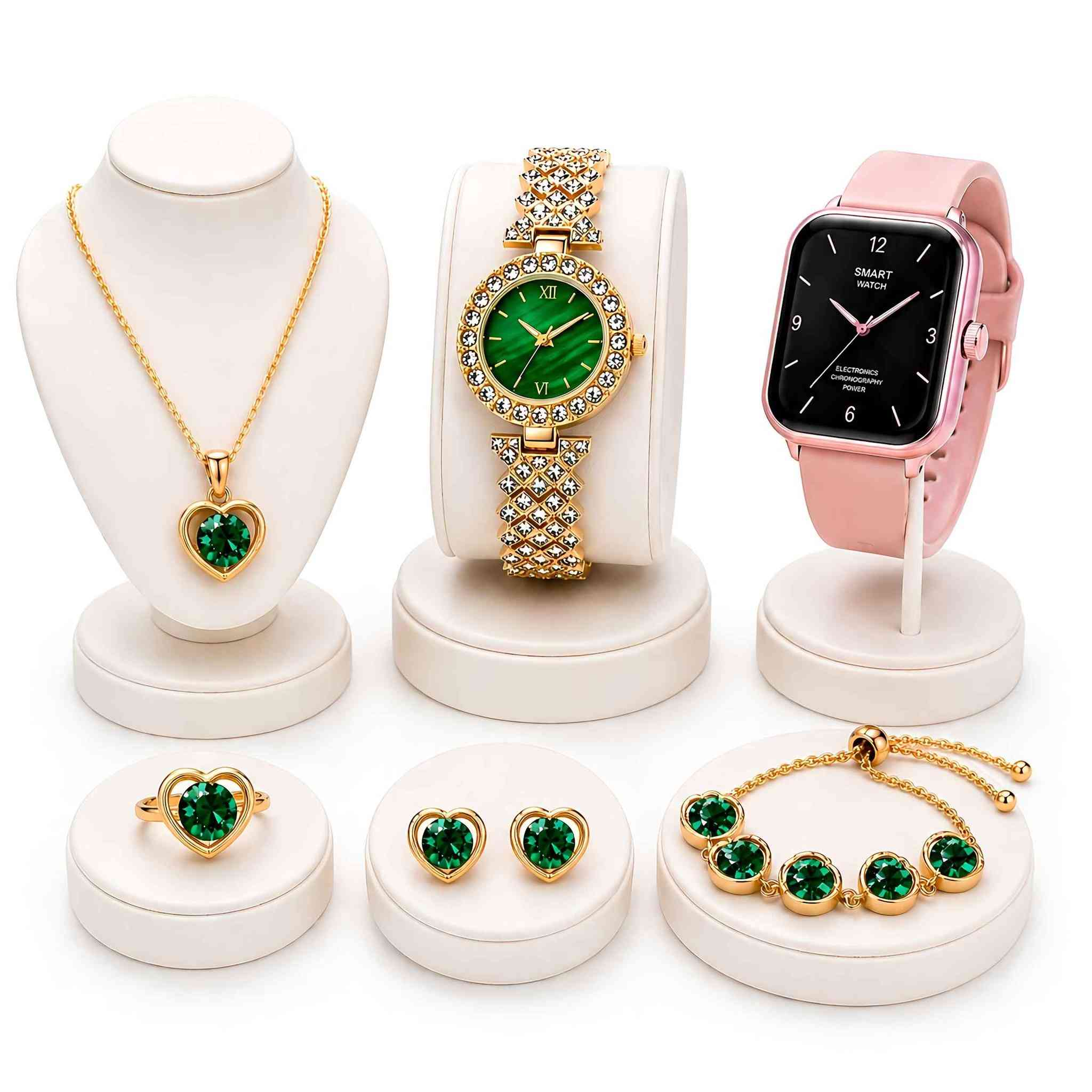 ⌚️ *ساعتان + اكسسوارات* ✨  
متوفر باللون البيجي فقط 🤎

المجموعة تتكون من:
- ⌚️ *ساعة ذكية A58 Plus* بشذرات أنيقة  
- ⌚️ *ساعة رياضية A58*:
    - قياس نبضات القلب والضغط 💓
    - تتبع اللياقة البدنية 🏃‍♂️
    - تذكير بالاتصال والرسائل 📲
    - تحكم عن بعد، منبه، عداد خطوات ⏰
    - إجراء واستلام المكالمات 📞
    - تدعم أوضاع رياضية متعددة 🏋️
- 🎁 *اكسسوارات*: اسوار إضافي، خاتم، قلادة، اسوار، تراجي بتصميم مميز 💍

السعر: 23 الف 💸  
التوصيل:
🚚 بغداد 3 آلاف  
🚚 محافظات 5 آلاف  

ضمان استبدال واسترجاع 7 أيام 🔄  
⚡ الكمية محدودة، اطلب هسه!

للحجز والاستفسار راسل الصفحة 📲 بغداد, العراق


**إذا كنت صاحب هذا الإعلان وتريد حذفه لأي سبب، رجاءا أرسل رسالة إلى الدعم الفني**
