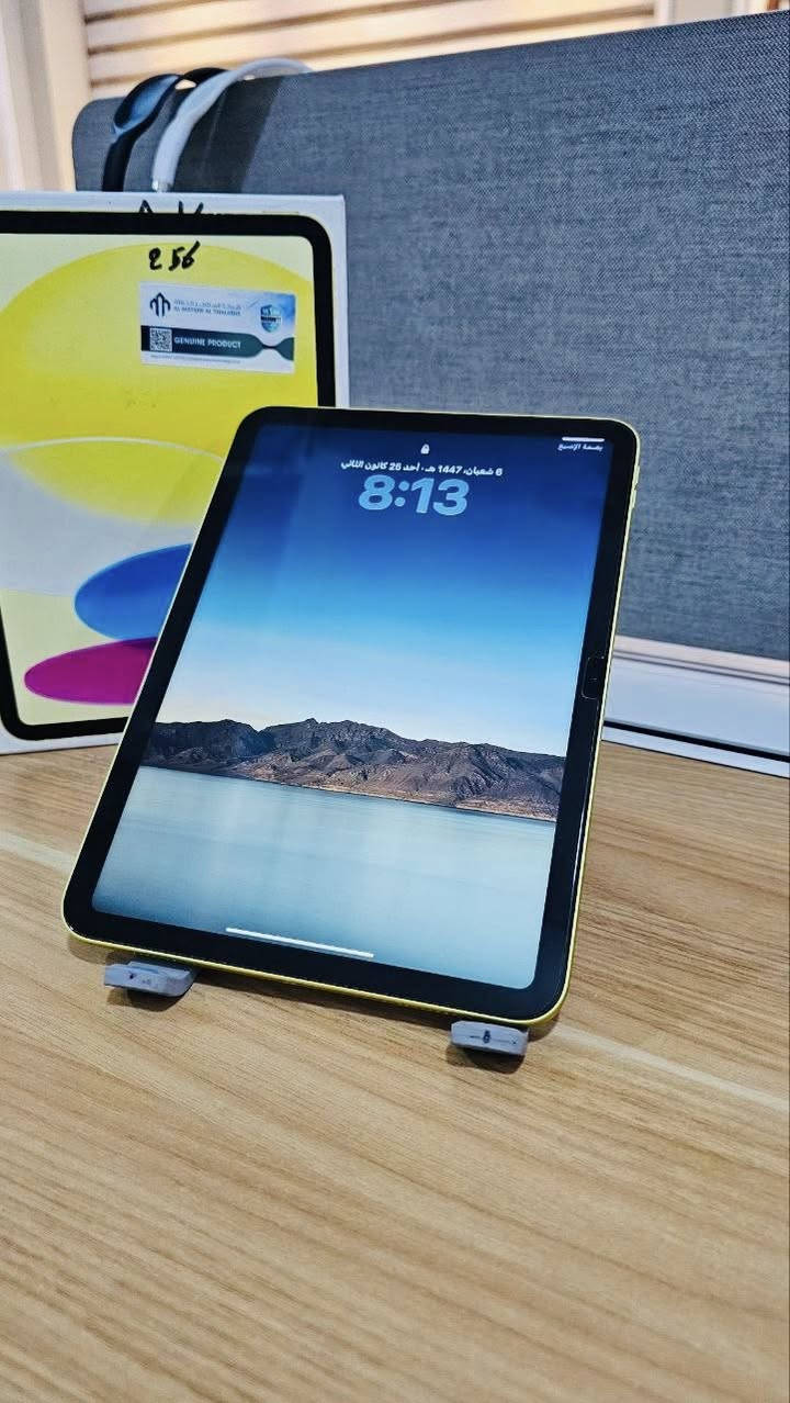 ايباد 11 معالج A16. 
بطاريه 98 مشحون فقط (92) نزلت بسبب التحديث 
ذاكره 256GB. جهاز كلش نضيف جديد خدش ما بي 
كامل ملحقاات داخل الضمان ينتهي ضمانه 2026/10/10
كامل ملحقات وياه كفر سداسي وقلم من شركة انكر يدعم راحه اليد 
ولاصق يدعم الكتابه 
                                   سعره 565 الف
_____________________________________ العنوان 📍
بابل شارع 40 متوفر توصيل جميع محافظات العراق 
اذا كان توصيل يلزم 15 الف عربون من قبل الزبون 
📞***********. واتساب+ اتصال

