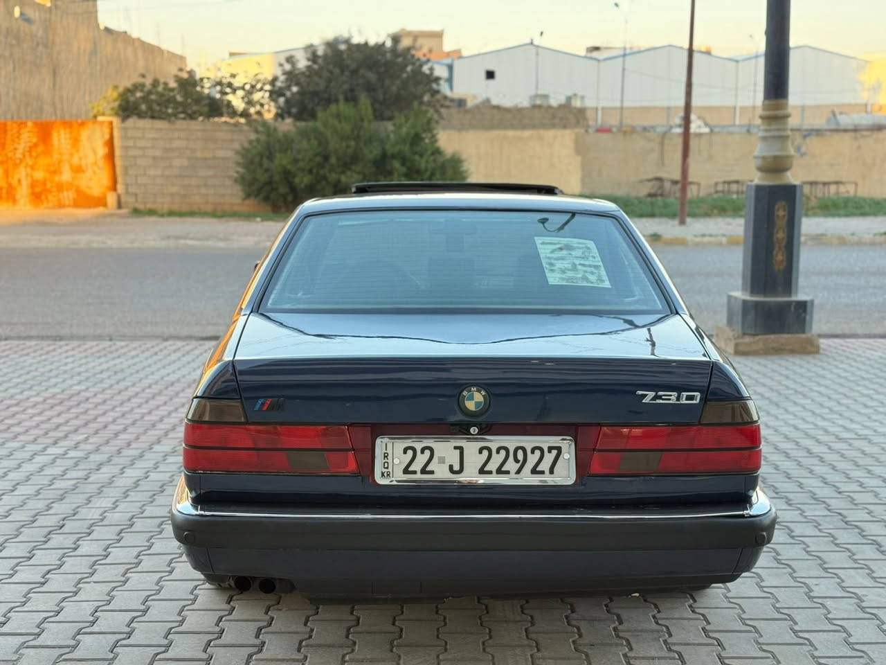 للبيع بى ام 730محرك 6سلندر گير اوتوماتيك موديل 1993تبريد شغال سلايت رقم اربيل دولي سنويه هزه جديد لحد 2029سياره صبغ عام للجمالي بدون ضربه سعر57بي مجال***********مكان سياره كركوك
