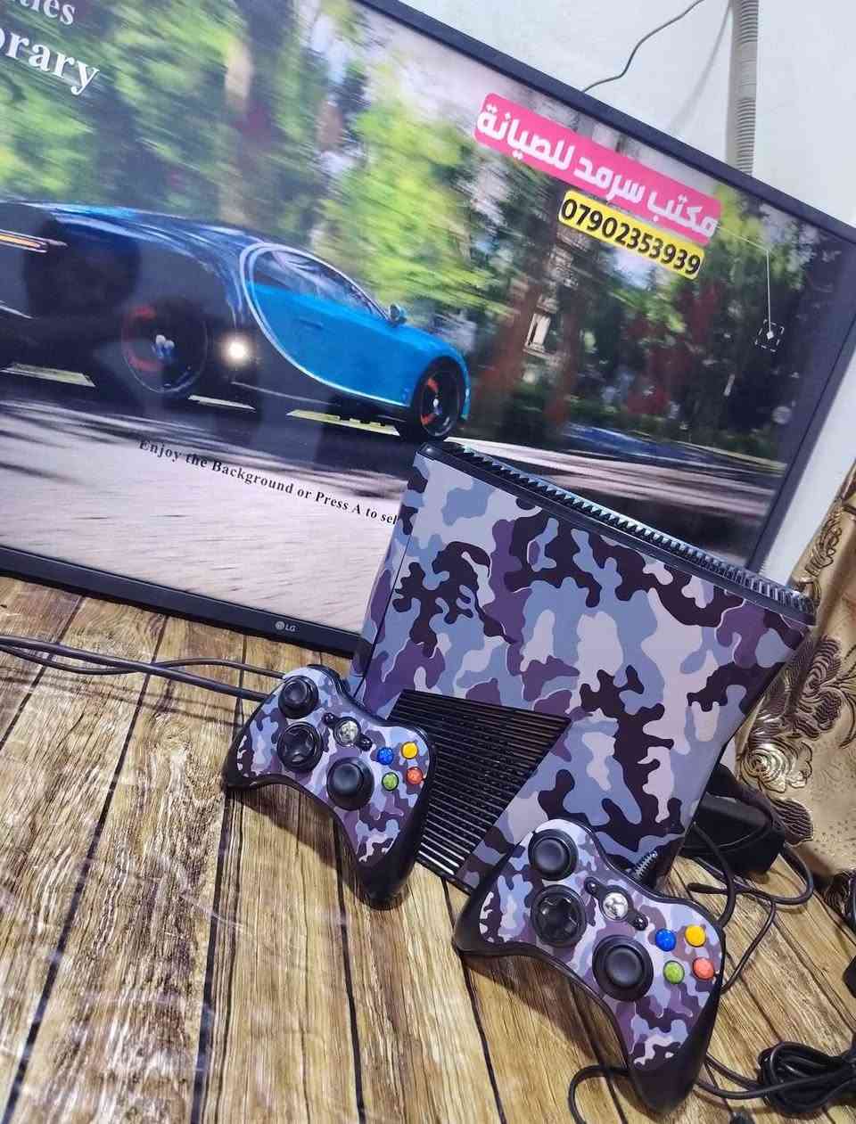 جهاز اكس بؤكس سلم  360 با اخو جديد نظام فري ستايل واجه عربيه منزل بي 250  لعبه  من اقؤى الالعاب الاكس بؤكس جيتي كراند فورزه بيس 23 عربيه السعر 190بي مجال وريد ديد وكل الالعاب قتاليه مع جوستكين  . وغراضه كامله. للاستفسار اتصل ع واتساب *********** مكان  بغداد شعب
