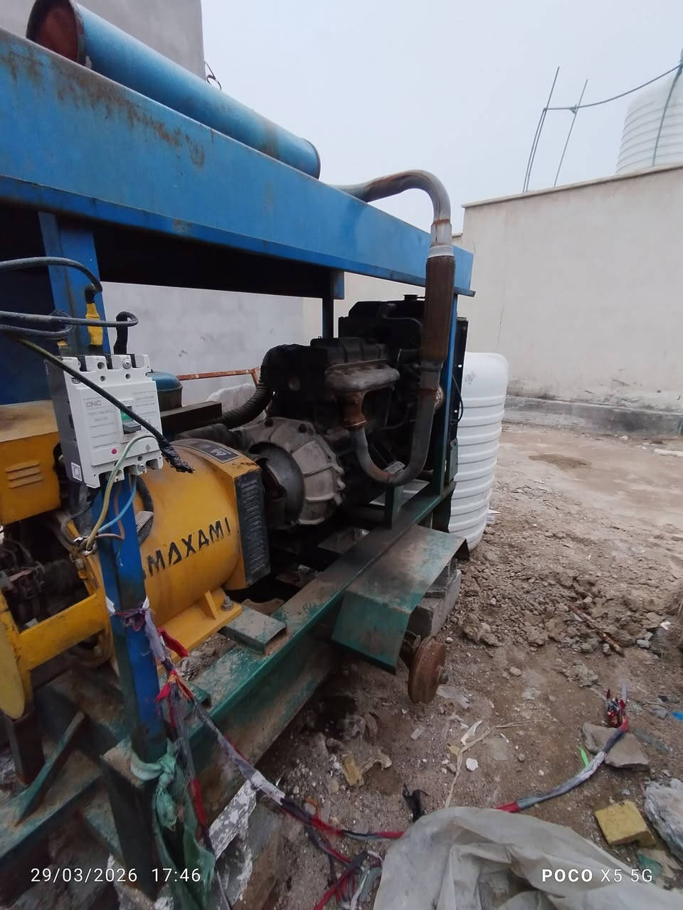 سلام عليكم مولدةكيا 2700 حجم رأس توليد 30كيڤي  مكان بغداد جسر ديالى القديم الهاتف ***********سعر 19 بيه مجال
