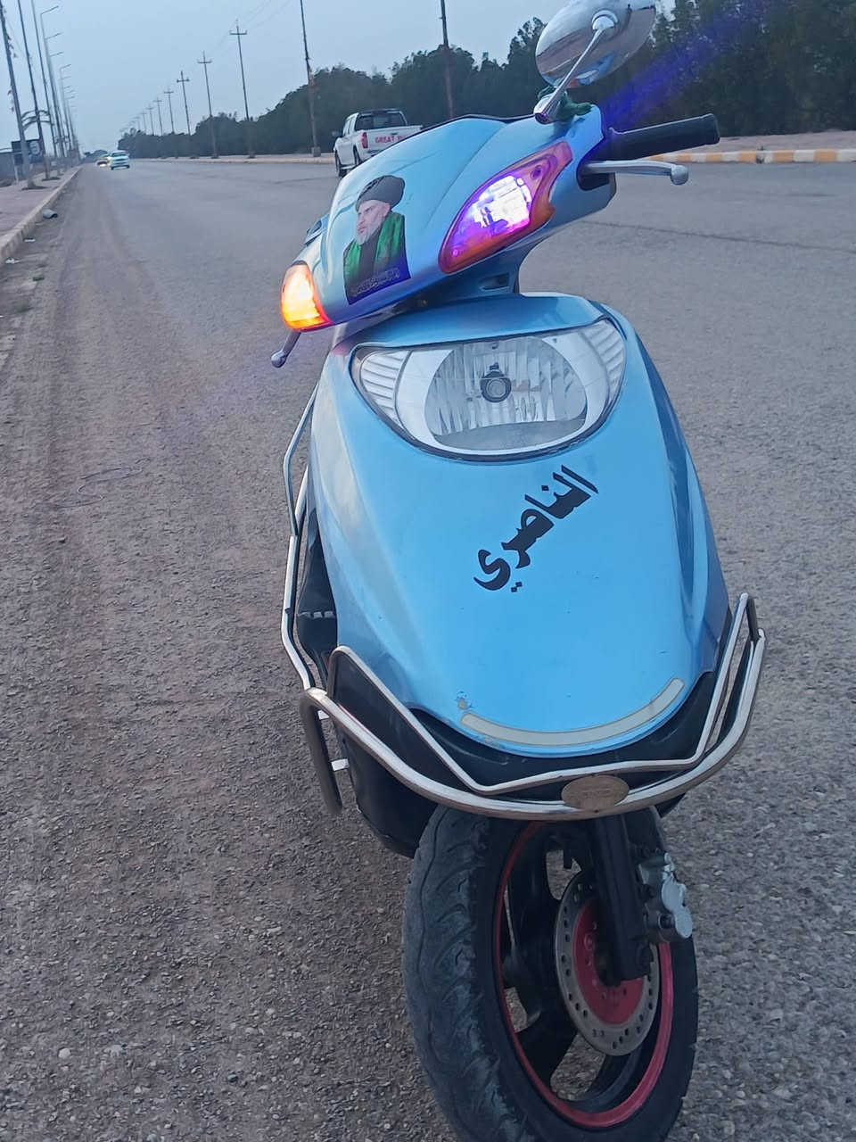 السلام عليكم دراجه سبيسي ياباني جديده رنبه مفتوحه مره وحده محرك صافي سلف هندر كهربايات شغاله  ⁨***********⁩ اتصل عله اىرقم السعر600وبيه مجال
