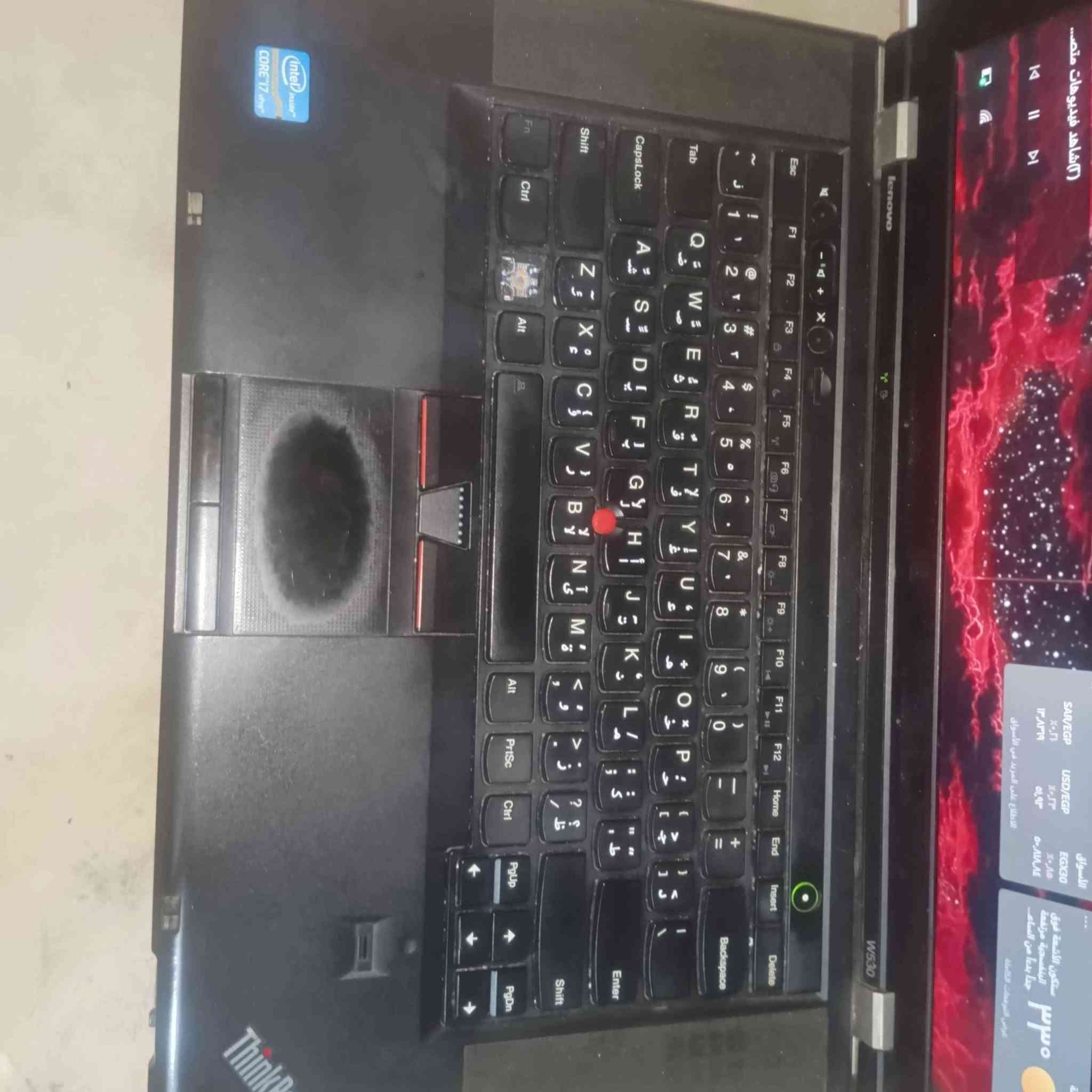 السلام عليكم لابتوب Lenovo ThinkPad W530 للبيع بحاله جيده جدا فقط دكمه الويندوز مكسورة 
للتواصل خاص او واتساب *********** فقط واتساب دهل اوران, واسط
