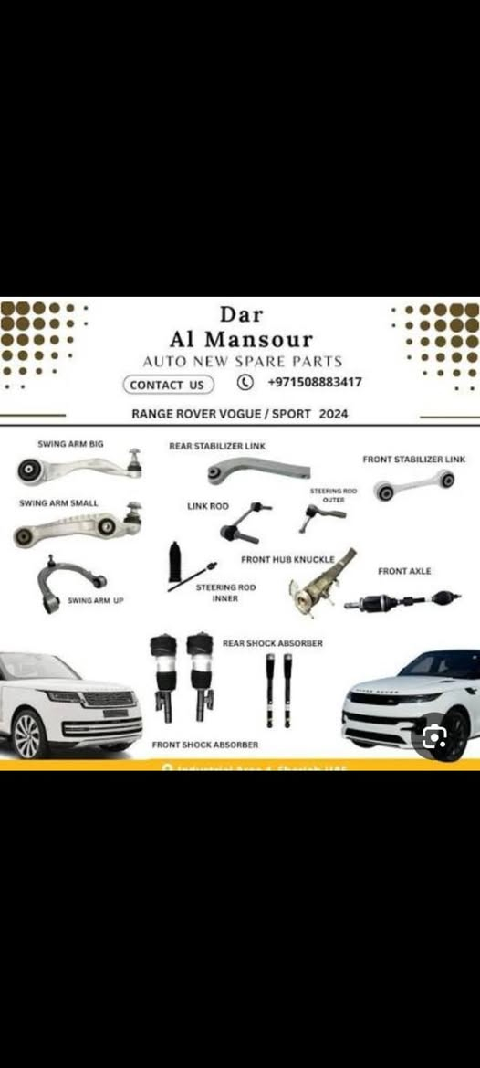 🔥🔥 مخزن الغيث – كل ما يخص الرنج 🚗💎 🔥🔥
💥 يوجد لدينا جميع قطع الرنج لجميع السيارات
جديدة وأوريجينال من الوكالة
تركيب وصيانة احترافية
🛠️ المتوفر لدينا:
رنجات إيفوك
رنجات فوك
رنجات سبورت
رنجات فيلار
✔️ جودة عالية ✅
✔️ أسعار تنافسية 💰
✔️ الكمية محدودة ⏳
📍 الموقع: حوش بلاس – الكتلة السابعة
📞 واتساب:0930668102


**إذا كنت صاحب هذا الإعلان وتريد حذفه لأي سبب، رجاءا أرسل رسالة إلى الدعم الفني**