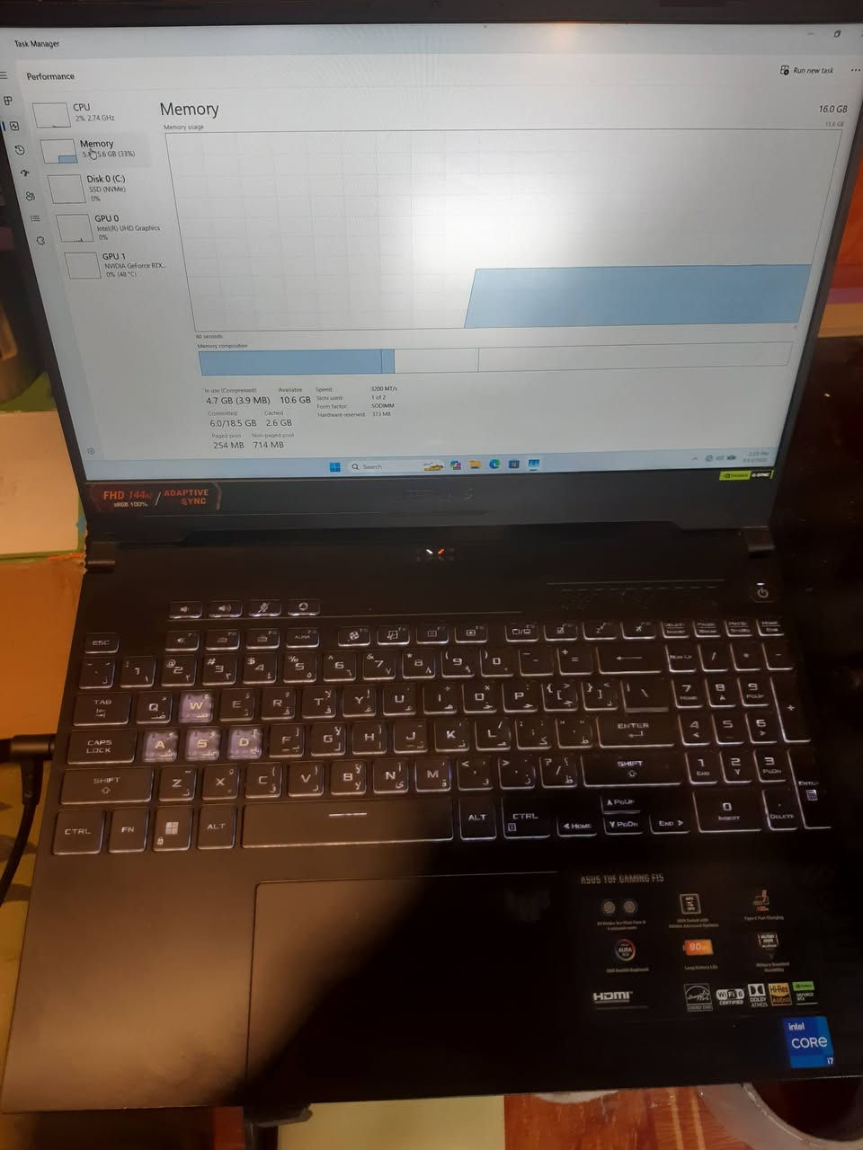 للبيع موصفات فول  الجاد بالشراء فقط مراسلتي خاص او وتساب ***********
سعر مليون و 150دينار
مواصفات

asus tuf v15
I7-12700 H
Ram 16 ddr4 3200
Rtx4050 6 GB
Hard 512  GB m.2
Screen 15.6
Windwos11 pro

نسبة البطاريه 100% ناشر صورتها

