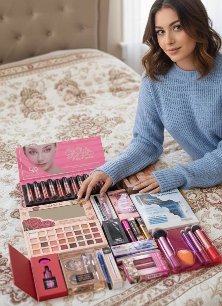 ✨عرض مكياج فاخر متكامل
بكج حمر كولدن روز المثالية✅
بكج هدى بيوتي قلم تحديد وحمرة✅
بكج برايمر وزيت مرطب للبشرة✅
بكج باليت ٢٤ لون ترابي ولامع✅
بكج جل ومصحح حاجب قصة✅
بكج تنت شفاه وخدود وبيوتي بلندر✅
بكج كريم اساس بيوتي بلندر برايمر✅
بكج رموش سبوعي وادواتة✅
بكج فرش مكياج ٥ قطع ✅
بكج حمر ٣ قطع✅
مسكارة 4D الفاحمة✅
قلم كحل فلور مار ✅
قلم حاجب ثنائي مع فرشة✅
قلم فلر مكبر شفايف✅
كلوز وردي لامع للشفاه ✅


**إذا كنت صاحب هذا الإعلان وتريد حذفه لأي سبب، رجاءا أرسل رسالة إلى الدعم الفني**