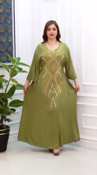 دشداشة نسائي • مطعم ستراس • مقاسات 2XL-5XL