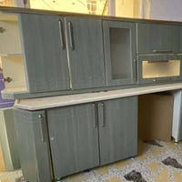 كاونتر خشب ٧م • مرمر اصلي • اربيل