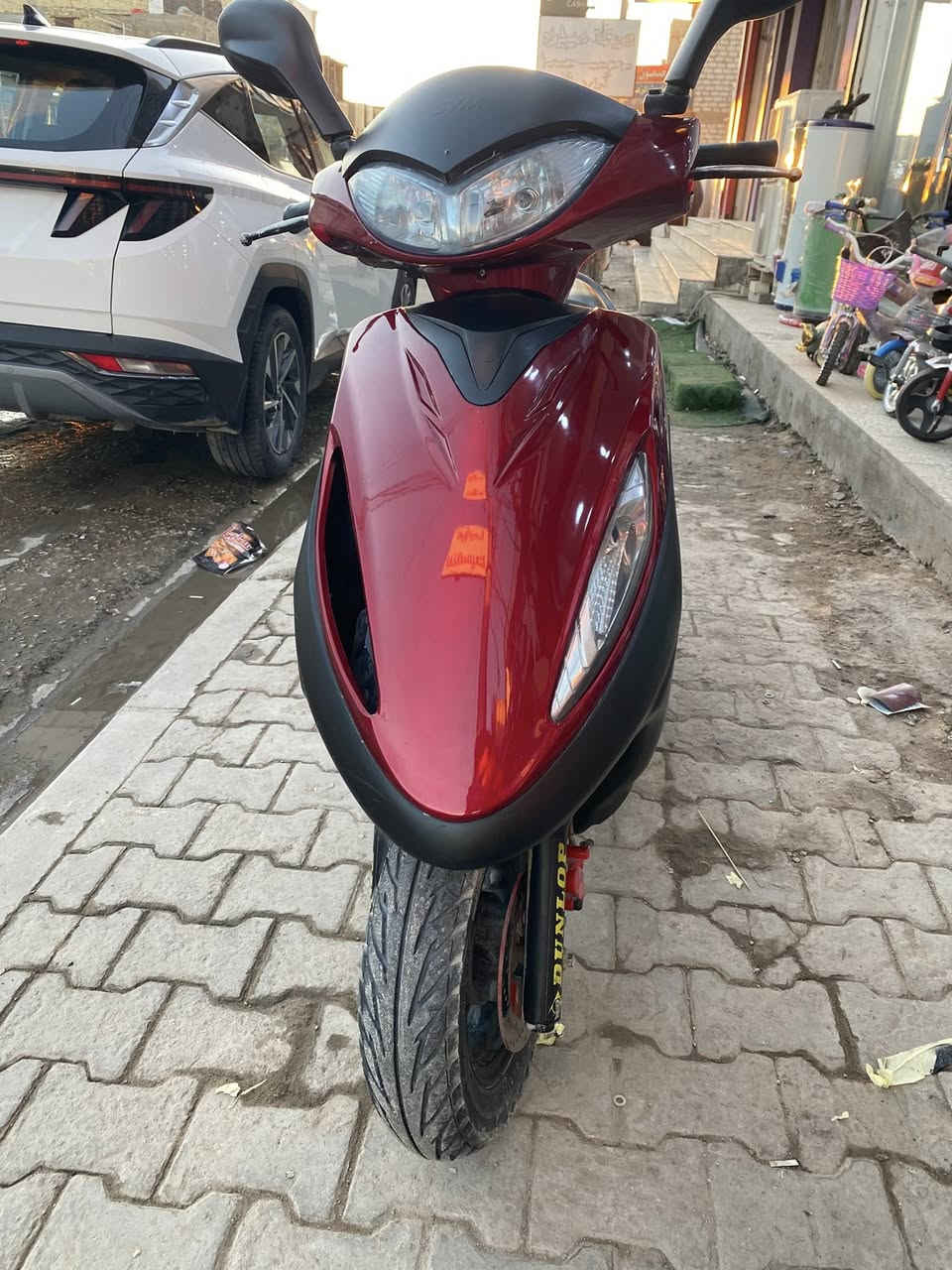 دراجة نوع SYM  تايوان محرك جديد ما مفتوح مكفوله نوع F1 نوزل مو كابريتر مابيها نق كامله من كلشي نقص بسط سكن  السعر خاص 
*********** واتساب
