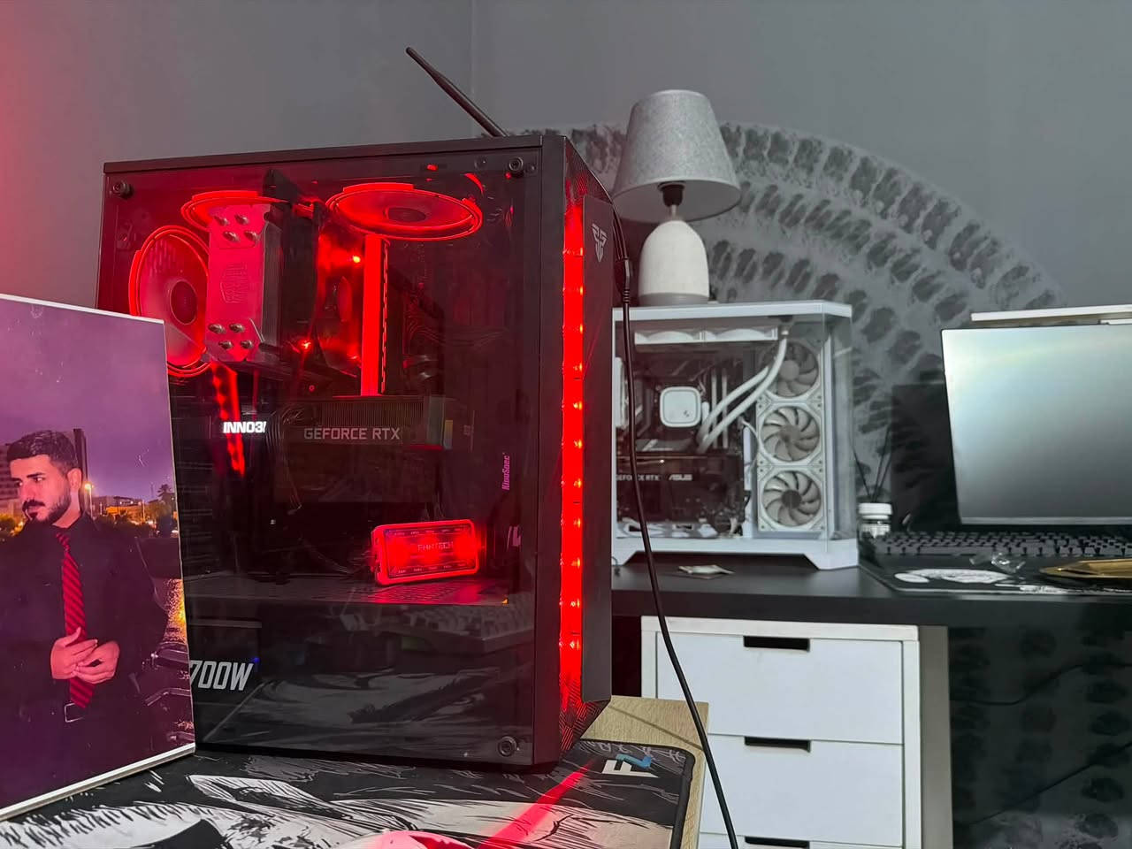 Pc للبيع
معالج core i5-11400f
Motherboard/ colorful abttle-ax b560m-d pro
رامات 8x2 DDR4 
كارت شاشه RTX 3060-12GB
    الهارد الاول: Western Digital (WDC WD10EZEX) بسعة 1TB وسرعة 7200RPM (HDD) 
الهارد الثاني 128 SSD
باور سبلاي 700W
مبرد غازي 
كيبورد X87 Mechanical
ماوس attack shark مع قطعه شحن خارجية
جوستك ps4 محورة شكل ps5 
قطعه wifi خارجي 
قطعه بلوتوث خارجي
السعر 1,000,000


**إذا كنت صاحب هذا الإعلان وتريد حذفه لأي سبب، رجاءا أرسل رسالة إلى الدعم الفني**