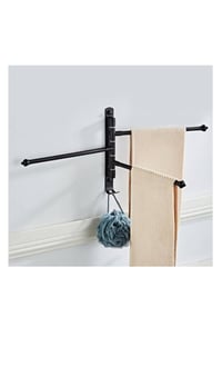 حامل مناشف المنيوم بثلاث اذرع متحركة  السعر / 6 الف  للحجز مراسلة الصف...