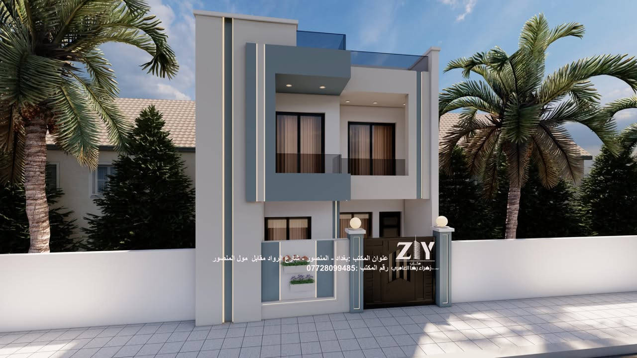 تصميم مخطط طابقين مع واجهة مودرن بمساحه ١٠٠ متر 
المحافظة كربلاء 
الواجهة مودرن صبغ 
 المستخدمه صبغ  
لطلب التصاميم من كافه المحافظات يمكنكم مراسلتنا على واتساب ***********
او زيارة موقعنا في بغداد-المنصور-شارع الرواد مقابل مول المنصور-بناية المنصور رويال-ط٢_رقم المكتب.c14 مقابل المصعد⁩⁩⁩
