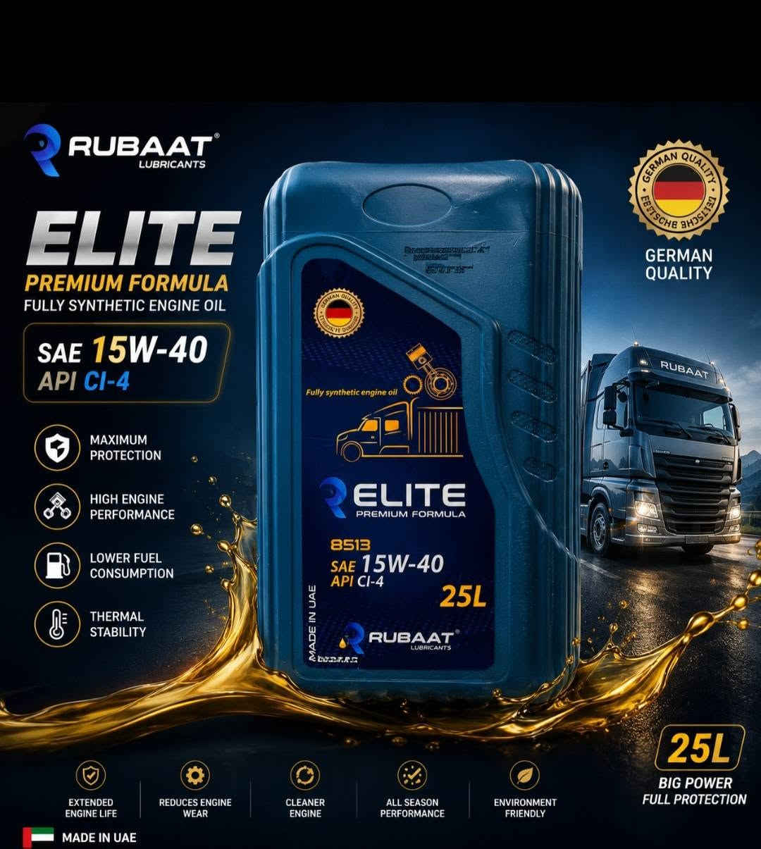 🚗 محرك سيارتك يستحق أفضل حماية! 🛠️
إذا كنت تريد أن يبقى محرك سيارتك قويًا مثل أول يوم وتضمن له عمرًا أطول، فإن [RUBAAT] هو خيارك الأفضل.
​✅ تقليل الاحتكاك: حماية فائقة للمحرك في درجات الحرارة العالية.
​✅ جودة عالية: يمنع الترسبات ويحافظ على نظافة المحرك من الداخل.
​✅ توفير في الوقود: يساعد على تحسين الأداء وتقليل استهلاك الوقود.
​📍 العنوان: [کرکوک ]
📞 للمزيد من المعلومات أو الطلب: [***********
***********
]
