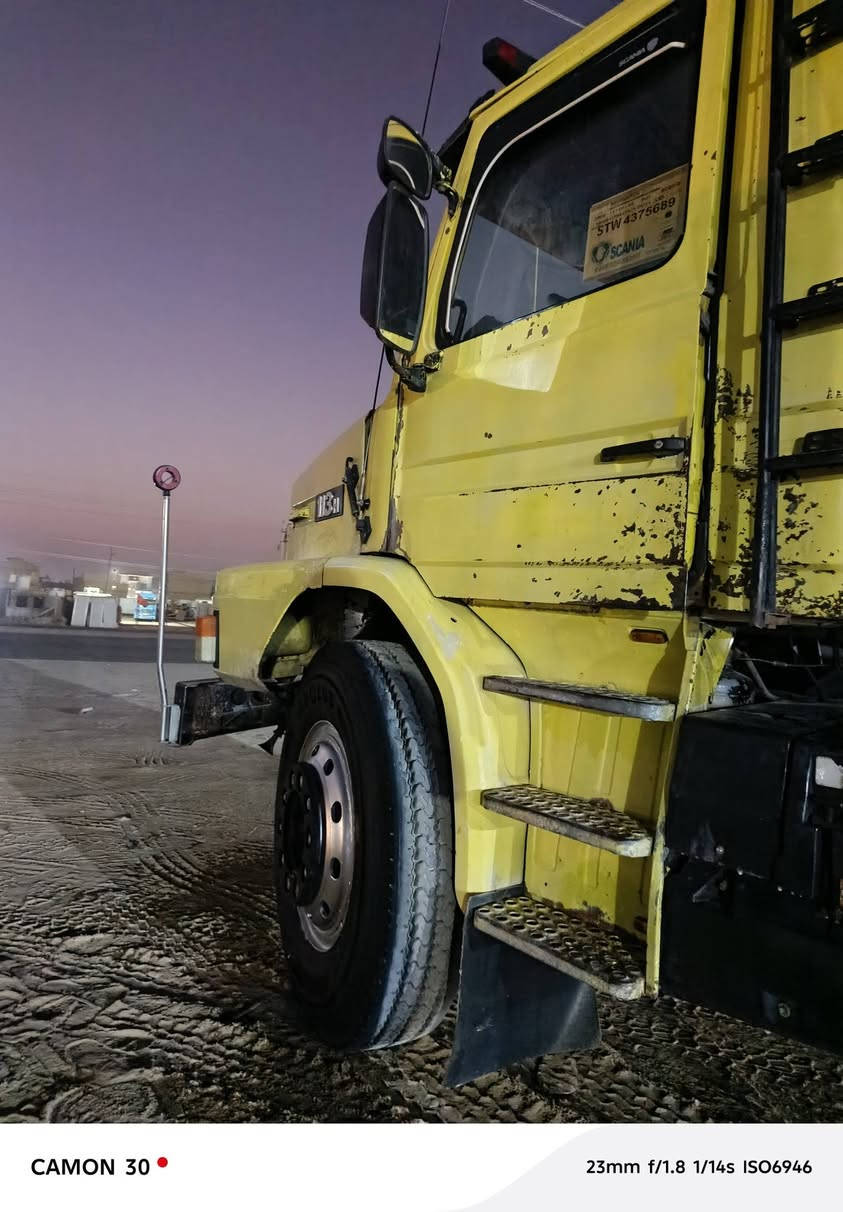 البيع سكانيه 113 رقم انكليزي بسمي
تخم تاير كير 3 في 3 مكينه جديده شاصي مكفول 
رقم تلفون ***********
