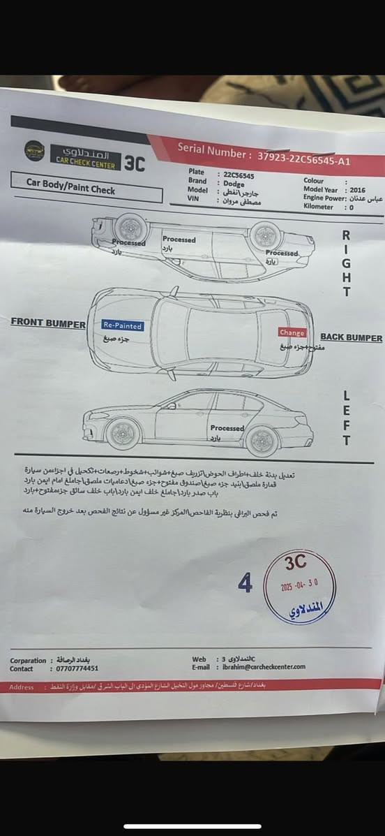 جارجر 2016
SRS
صالون. لون  نيلي

 ماشيه300
 ويل 18
 بيها 3 قطع  صبغ 
 حادث امريكي بسيط

+964 772 749 5694
