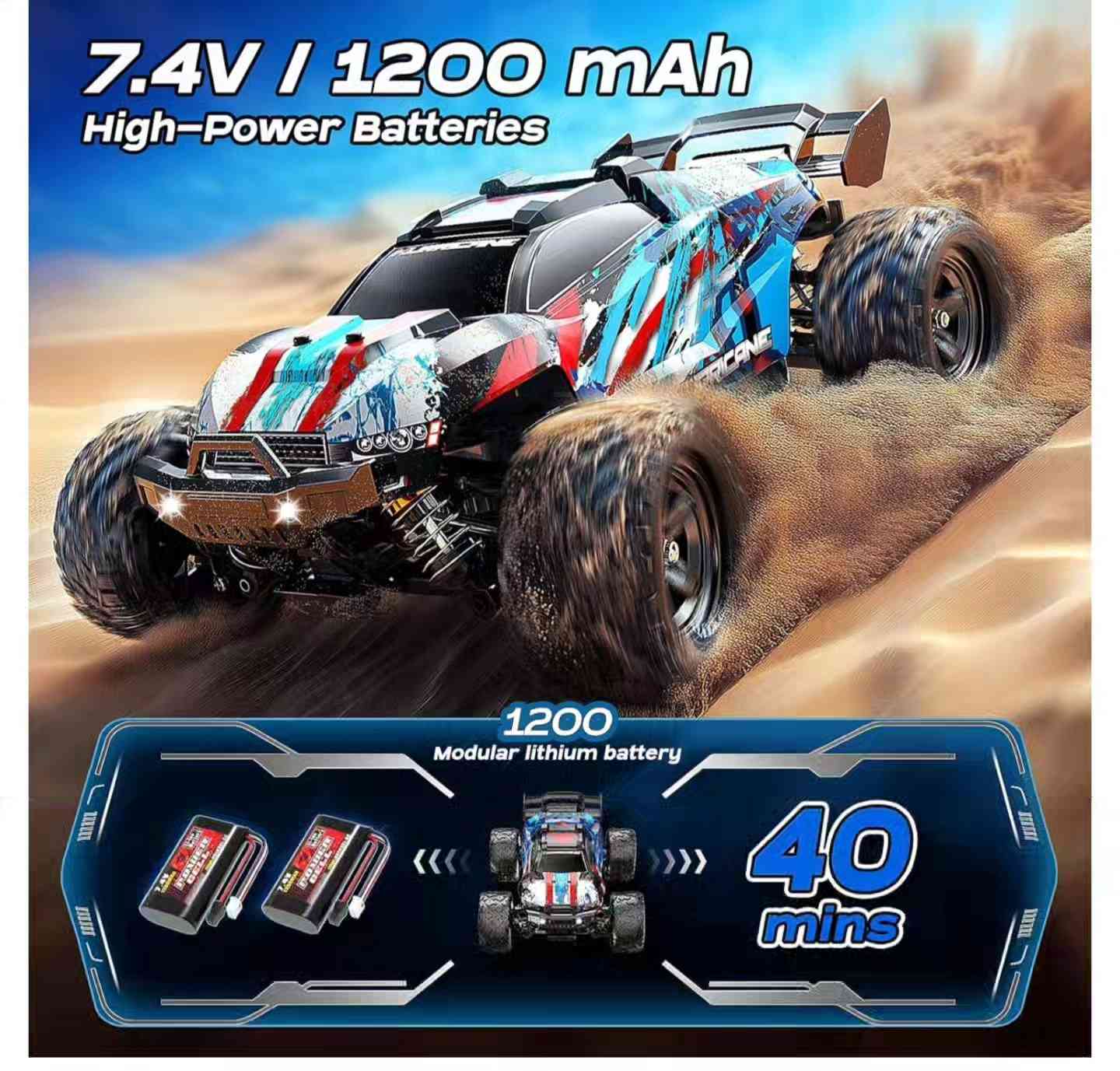 سيارة تحكم عن بعد بمقياس 1:18، سيارة للمبتدئين من البالغين والأولاد، شاحنة سباق للطرق الوعرة بمحرك معدني بالكامل، سرعة 40 كم/ساعة، سيارة تحكم عن بعد رباعية الدفع مع بطاريتين، سيارة تحكم عن بعد سريعة للبالغين
السعر 45 الف


**إذا كنت صاحب هذا الإعلان وتريد حذفه لأي سبب، رجاءا أرسل رسالة إلى الدعم الفني**