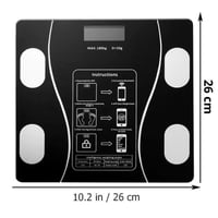 ميزان ذكي • يتصل بالتطبيق • ٠٫٢–١٨٠ كغ