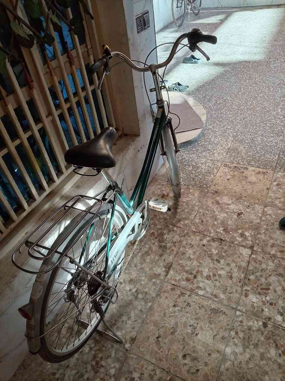 السلام عليكم عندي 3 باسكلات للبيع الباسكلات  واحد برازيلي  لون ازرك. وأحد سي سبعميه. نضيف لون احمر دم غزال. واحد بناتي  حجم 26 نضيف عكرب حساس كله شغال الباسكل نضيف نضيف لون نفطي  موديل 19   المكان بغداد البلديات والشراي ايراسل خاص ويدلل الرقم الهاتف  ***********
