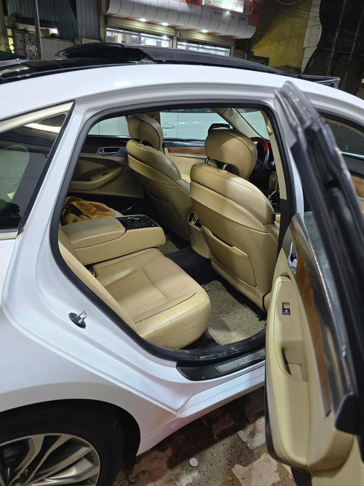 جنسس موديل 15 خليجي  رقم ربيل سياره جاهزه ونضيفه العماره مكلف بالنشر *********** السعر 180 وبيه مجال
