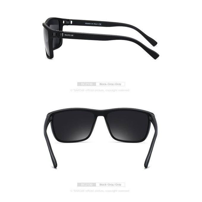 تُظهر الصورة نظارات شمسية من العلامة التجارية باركور (BARCUR)، وتحديداً موديل BC2139 المصمم للجنسين (رجال ونساء). تتميز هذه النظارات بإطار مستطيل عصري يجمع بين الأناقة والوظائف الرياضية.
ع اول تم ابيع سعر القطعة #ب15فقططط 
#المواصفات_الفنية_والمميزات:

#مادة_الإطار: مصنوع من مادة TR-90، وهي مادة تتسم بالمرونة العالية، وخفة الوزن الفائقة، والمتانة، مما يجعلها مريحة جداً للاستخدام المطول والأنشطة الرياضية.

#العدسات: عدسات TAC مستقطبة (Polarized)، تعمل على تقليل الوهج الناتج عن الأنعكاسات (مثل الطرق والمياه) وتخفيف إجهاد العين، مما يوفر رؤية واضحة وألواناً حقيقية.

#الحماية: توفر حماية كاملة بمعيار UV400 ضد الأشعة فوق البنفسجية الضارة (UVA و UVB).

#التصميم: إطار باللون الأسود المطفأ (Matte Black) مع نمط مربعات مميز على الأذرع وهيكل يسمح بتدفق الهواء.

#الملحقات: تأتي عادةً مع مجموعة كاملة تشمل علبة صلبة أصلية، حقيبة سحب قماشية، قطعة قماش للتنظيف، وبطاقة اختبار الاستقطاب. 

توجد خدمة توصيل للمحافظات كافة.


**إذا كنت صاحب هذا الإعلان وتريد حذفه لأي سبب، رجاءا أرسل رسالة إلى الدعم الفني**