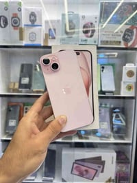 نقد او اقساط ايفون 15 بلادي ذاكرة 128 بطارية 97 شرط بلادي ما مرفوعه دب...