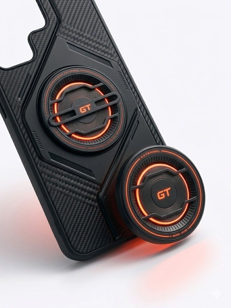 ⁨ Infinix GT Pro Gaming Kit 🎮
السعر 14 الف
جماعة البوبجي و بقية العاب الگيمنك ما نسيناكم 
المواصفات
حافظة الحماية (GT MagCase):
تصميم Cyberpunk عصري بملمس الكاربون فايبر.
مزودة بحلقة مغناطيسية قوية لثبات الملحقات والشحن اللاسلكي.
مروحة التبريد (MagCharge Cooler):
تقنية تبريد أشباه الموصلات (Semiconductor) لخفض الحرارة فوراً.
إضاءة RGB تفاعلية تضفي جواً حماسياً أثناء اللعب.
تعمل بهدوء تام دون ضجيج يؤثر على صوت اللعبة.
رأس الشاحن والكابل المتين:
شاحن بقوة 45 واط (أو أكثر حسب توافق الجهاز) يدعم الشحن السريع.
كابل Braided (مغلف بالقماش) عالي التحمل ومقاوم للقطع والتشابك.
التوافق والأداء:
مصممة خصيصاً لسلسلة Infinix GT لضمان أعلى استقرار للفريمات (FPS).
توزيع حراري ذكي يطيل من عمر البطارية أثناء الاستخدام المكثف.⁩


**إذا كنت صاحب هذا الإعلان وتريد حذفه لأي سبب، رجاءا أرسل رسالة إلى الدعم الفني**