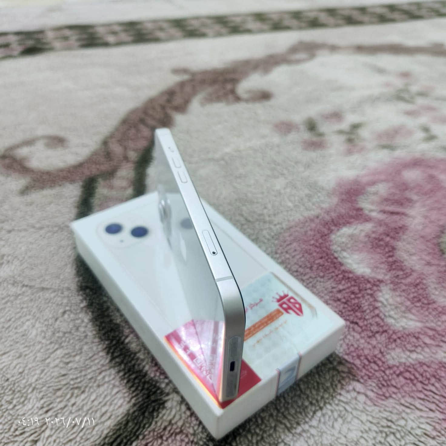 أيفون 13 كامرتين عربي شرق اوسط بعده بالضمان
مكاني بصره قبله رقمي ***********
ذاكرة جهاز 128G
بطارية جهاز %89
جهاز بعده بضمان ابل 
جهاز لا مفتوح ولا مصلح 
لون مميز ونادر IPHONE 13 128G STARLIGHT
جهاز ضمان ABM موزع معتمد 
جهاز شرق اوسط  AA/A و نموذج M جديد 
بطارية جهاز كلش حلوة ما يصرف شحن 
جهاز نضيف نضيف استخدامي شخصي 
كاميرا جهاز كلش قويه وبيها وضع بورتريه 
يجي مع جهاز كارتونه و جهاز و كيبل
ينطيك بلعبة ببجي 60 فريم 
مكاني بصرة قبله حي المهندسين 
ملاحظة/ جهاز شوق اوسط (مو باله أمريكي ولا صيني )
