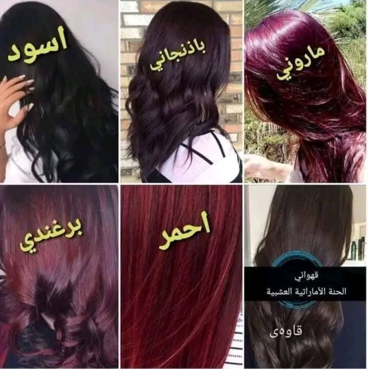 ♥️ حنة بنت الباشا الإماراتية الاصلية 💯
يجي وياهه زيت خاص بالحنه يستخدم بعد وضعها بيوم على الشعر 
١.القهوائي 
٢. الاسود
٣.الاحمر
٤.البذنجاني
٥.البرغندي
٦.الماروني
٧.بني
1   تغطي الحنة طبقة الكيراتين الموجودة في الشعرة لتحمي خصلات الشعر من اضرار أشعة الشمس و الحرارة
2   تستخدم لعلاج قشرة الرأس
و الحكة
3  تحسن ملمس الشعر 
4  تعمل على إيطالة و كثافة الشعر خلال شهر
5  تمنع تساقط الشعر
6  تعالج الشعر التالف من كثرة الأصباغ
7  تعالج الشعر المتقصف
8  تعطي لمعة و نعومة و تسريح للشعر
9__ تغطي و تخفي الشيب بشكل نهائي تماما


**إذا كنت صاحب هذا الإعلان وتريد حذفه لأي سبب، رجاءا أرسل رسالة إلى الدعم الفني**