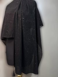 شال صيفي • قماش ريب • اسود