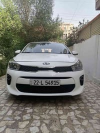 كيا ريو 2018 خليجي لون ابيض مكفولة ماشية 37 الف رقم اربيل ترقيم جديد ه...