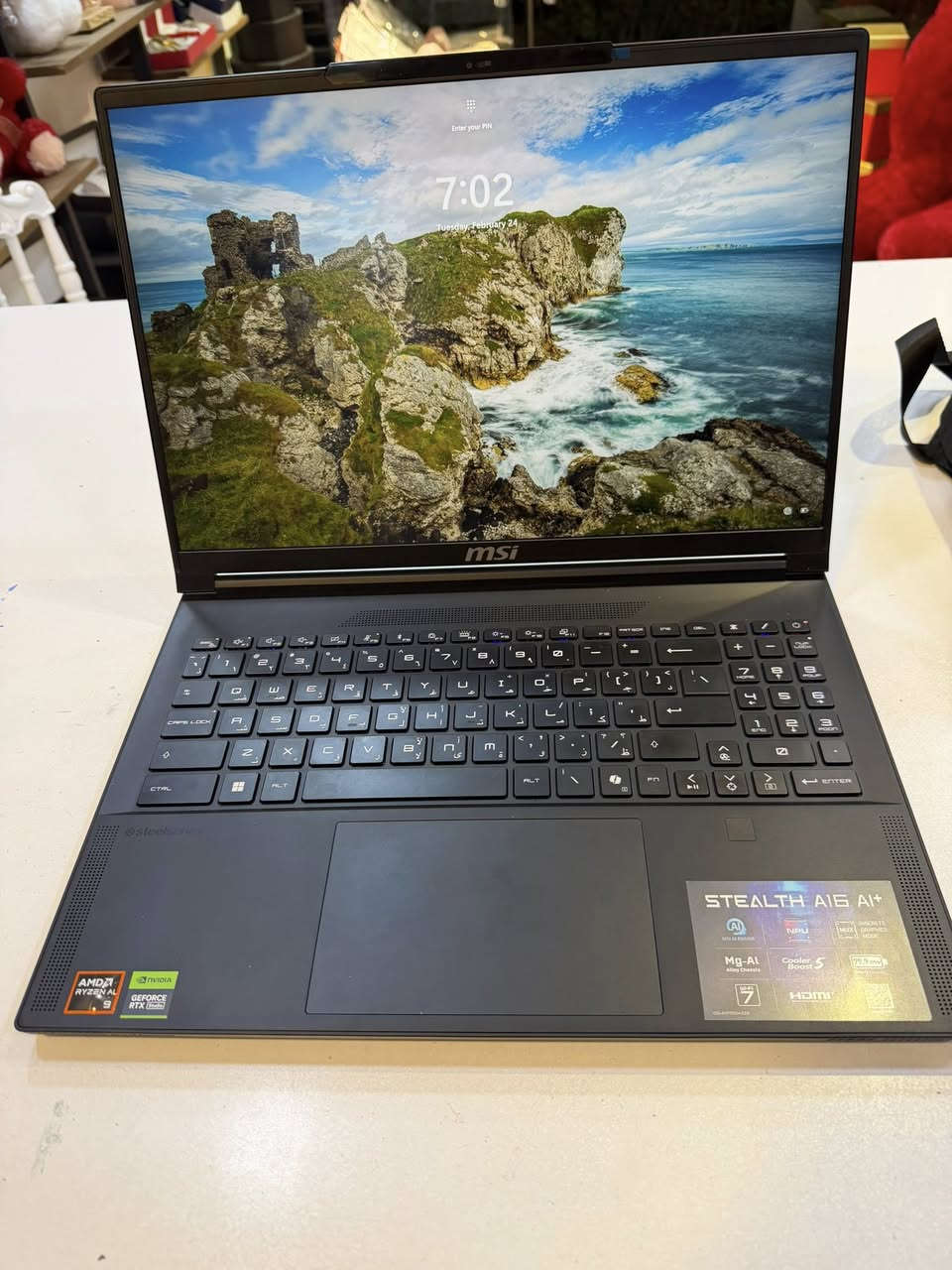 🔥 للبيع – لابتوب شبه جديد وقوي جداً
لابتوب MSI Stealth A16 AI  
🔹 استعمال قليل جداً، نظيف كلش، شبه جديد  

المواصفات:
🎮 كرت شاشة: RTX 4060 (لعب ومونتاج بجودة عالية)  
⚡ RAM: 32GB (أداء فائق وسريع)  
💾 تخزين: 1TB SSD (سرعة تحميل وتشغيل رهيبة)  
🖥 شاشة 16 إنج عالية الدقة  

AMD Ryzen AI 9 HX 370المعالج 

المميزات:
✔ نسخة AI الحديثة لتحسين الأداء والبطارية  
✔ مناسب للألعاب الثقيلة، المونتاج، التصميم والبرامج الهندسية  
✔ تبريد ممتاز وأداء مستقر  
✔ جهاز نظيف جداً وحالته ممتازة  

💰 السعر: 1,900,000 دينار عراقي (قابل للنقاش البسيط)  
📍 الموقع: بغداد ( لا يوجد توصيل )  
📩 للتواصل: خاص أو اتصال  
***********
