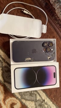 ايفون ١٤ برو • ضهره مكسور • شريحتين