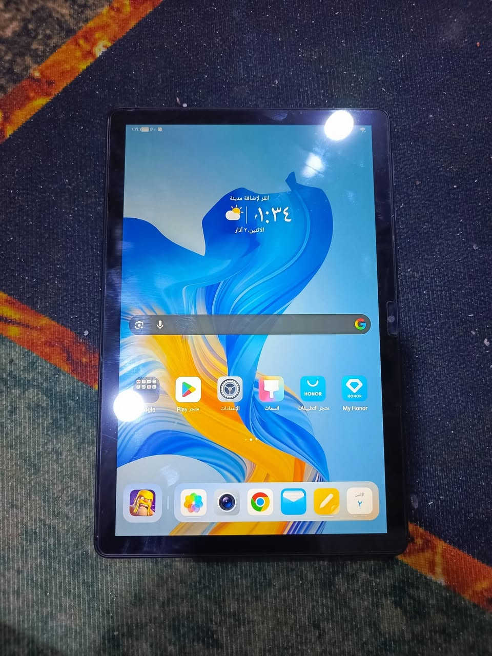 ايباد هونر x8 ذاكره 64 / نضيف جدآ السعر 125 وبي مجال قليل الشراي يراسل واتساب ‏‏‪***********‬‏
