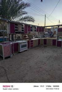 كاونتر 11 قطعه 9 متر  مع طباخ كريازي وشافطه  شغل فصال سعر 1200 توجد خد...