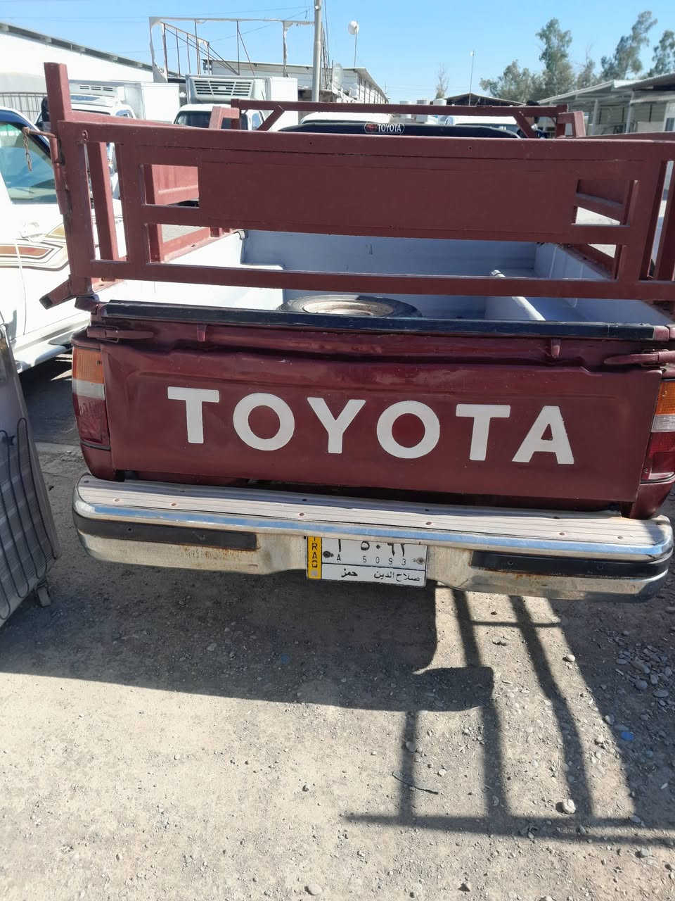 سلام علیکم
سیارە تویتا1990
صبغ مابي محرک کروسیدە خمسە گیر
گیر محرک اکسل و شانصی مابی عیب
رقم صلاحدین مشروع وطنیی 
سعر 55 وبي مجال 
مکان کرکوک 
***********
***********
