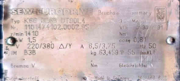 ماطور كيربوكس ألماني 2 حصان، ثلاثي الأطوار(3 فيز).
تحكم يدوي بعدد الدورات من 20 إلى 100 دورة.
السعر 300.
جميع المعلومات مذكورة داخل الصورة.
للتواصل: *********** (اتصال أو واتساب).
