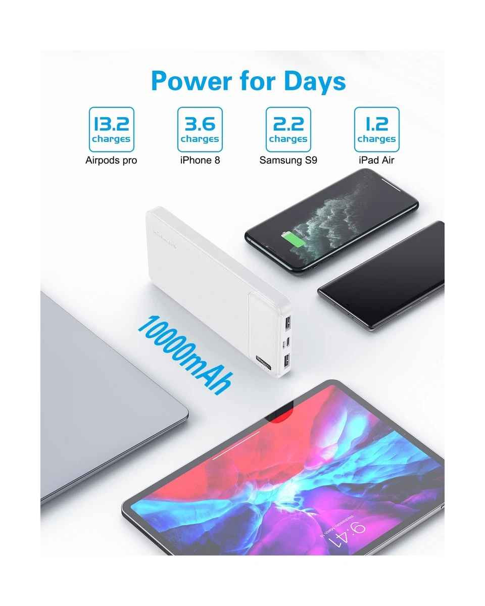 السلام عليكم 

باور بانك او شاحن محمول 🔋
بسعة 10.000mAh ✅

مع 3 منافذ للشحن 

اثنان USB ✅
و واحد TYPE_C ✅

قادر على شحن الهاتف مرتين من 0 الى 100 % ✅

سعر القطعة 💵
💢💢 الواحدة 10 آلاف بس 💢💢

💢💢 والقطعتين ب17 ألف ✅ 💢💢

للتوآصل

اتصل على 📞 : ***********

او رآسل ✉️ : @voice_7s ديوانية, القادسية
