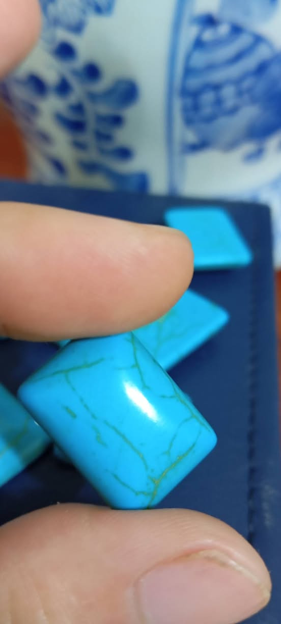 Pressed turquoise stones, 20/15mm stone size


**إذا كنت صاحب هذا الإعلان وتريد حذفه لأي سبب، رجاءا أرسل رسالة إلى الدعم الفني**