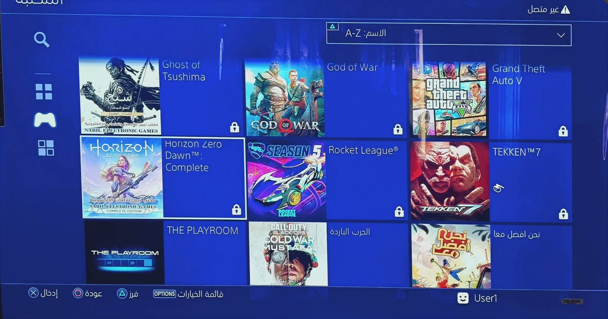 للبيع بلي ستيشن 4 سلم مهكر لايدعم الاونلاين
يحتوي على 17 لعبة مثل ما موضح في الصورة 
جديد شبه مستعمل 
كامل ملحقاته 
اللون:اسود 
جوستك:2 
نظام التهكير:قرص 
حجم التخزين:1T
النظافة فول 
السعر:310الف دينار عراقي 
بي مجال بسيط للطيبين 
لايوجد توصيل!!!!📌
العنوان:بغداد-البياع-حي الرسالة الثانية 
للتواصل عبر الواتس اب فقط على هذا الرقم 
***********
