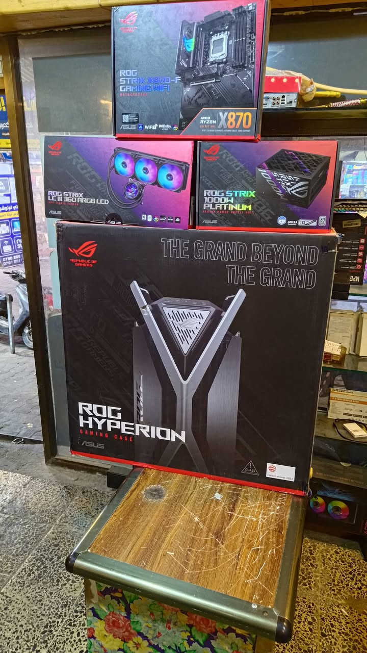 R9 9950x3d
Mb asus rog x870f 
Ram ddr5  32g 7200mhz
Cooler asus rog 360mm
M.2 samsung 990 pro
Rtx 5080 asus tuf
Power asus rog 1000w
Case asus rog hyperion 
 السعر 5000000 دينار  توصيل ماعندي


**إذا كنت صاحب هذا الإعلان وتريد حذفه لأي سبب، رجاءا أرسل رسالة إلى الدعم الفني**