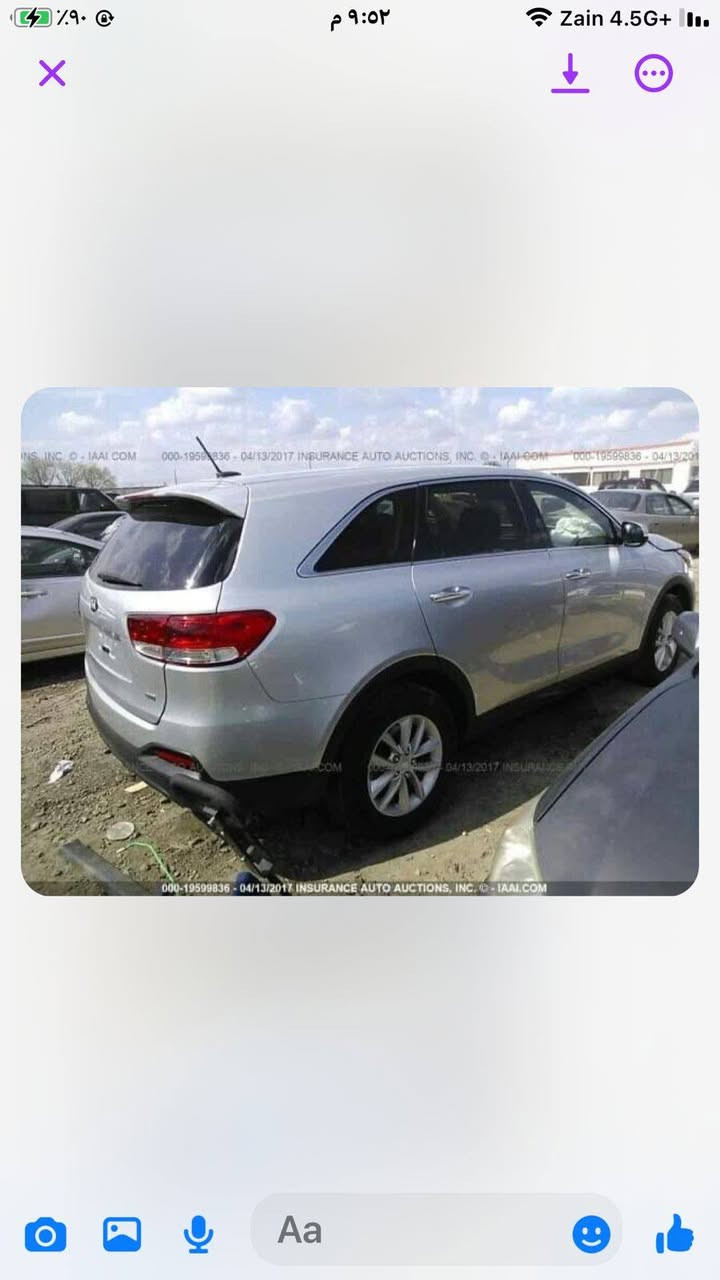 السلام عليكم
للبيع سورتنو مديل 2017 رقم واسط بسمي تحويل ثاني يوم محرك 4 سلندر GDI تخم تاير جديد باتري جديد 
5 راكب حادثهاا موضح ب صور تبريد تدفئه حداديه خير من الله السعر 180 وبيها مجال للشراي مكاني واسط كوت
للأستفسار ع رقم
***********
***********
