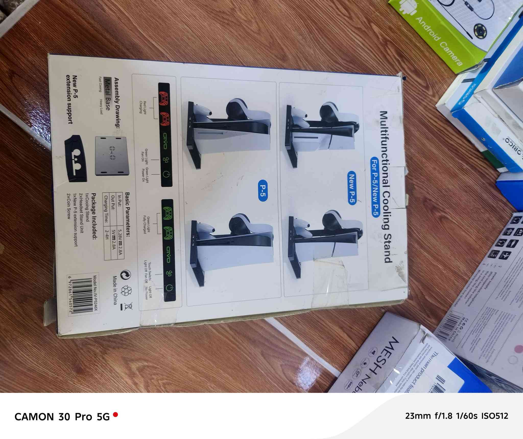 قاعدة ps5 بمنفذ تايب سي  تحتوي على مكان شحن 2 جويستك مع فان تبريد مع أماكن أقراص  النقص الوحيد هو حامل الهيتفون السعر 15 ألف  جديد غير مستخدم


**إذا كنت صاحب هذا الإعلان وتريد حذفه لأي سبب، رجاءا أرسل رسالة إلى الدعم الفني**