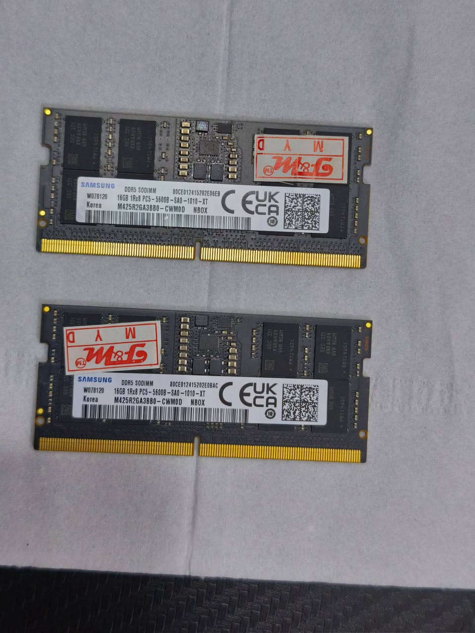 رامات DDR5 من ماركة سامسونك الاصلية سرعه 5600 السعه 32gb.... 2*16
 جديد استخدام كلش قليل
السعر 410
مكاني بغداد الشعب
***********
