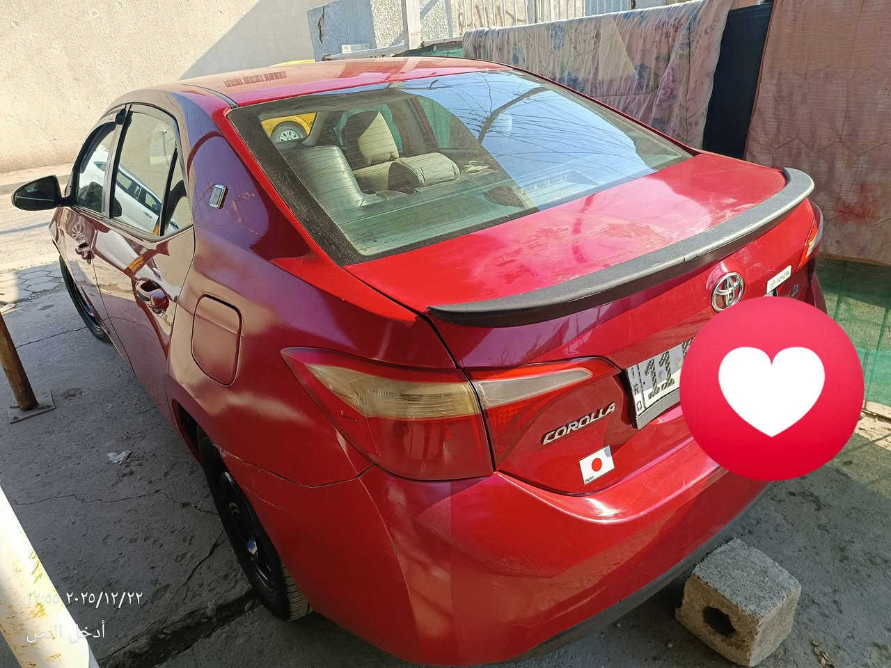 السلام عليكم/ للبيع سيارة كورولا 2016 وارد كندي اللون ماروني رقم بغداد دولي تحويل مباشر المكان بغداد 
1-كير ومحرك 1800 جديد مكفول 
2- تدفئة وتبريد ثلج 
3- رقم وسنوية مجددة 2030 وهزة جديدة 
4-شاشة وكامرة بلاد 
5- حادثهة جاملغ خلفي ايسر وربع قبغ الجنطة بدون تبديل  بدون ايرباك ولا شواصي ولا لغود ولا حوض بچم على وضع الشركة 
6-دواخل لونين اسود وبيجي  نضيفة جدا 
7-تحكم ستيرن كامل  وكروز سرعة تحكم تبريد شاشة بيانو 
8- لايت زينون عدسة نضام لد نهاري 
صور الحادث مرفقة مع المنشور ايرباك سليم  
سيارة جاهزة من كل النواحي المكان بغداد 
السعر /(118)
وبيها مجال للعملة 
الهاتف ***********
