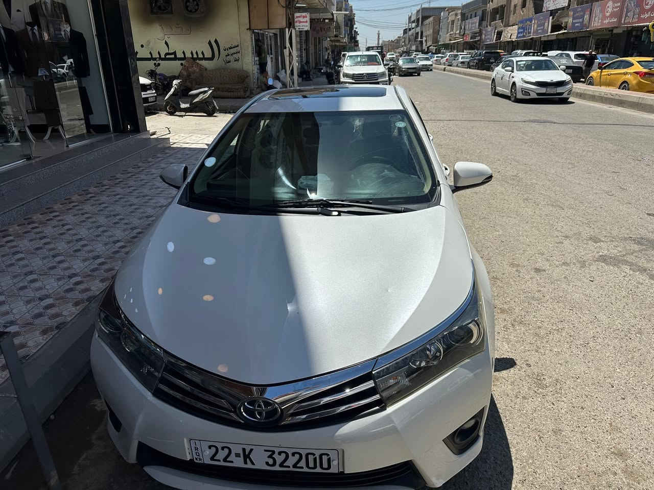 السلام عليكم كورلاه خليجي  محرك 2000 vvt فول موصفات فتحه وبصمه ويل كب وشاشه وكامره وحساس خلفي ومري شفط واشاير مري وتحكمات استيرن وتبريد بيانو  رقم اربيل جديد وسنويه وهزه جديد بيه جاملغ صبغ اليمنه جديد سياره وجاهزه من كلشي مكان سياره الفلوجه سعره 138 وبيه مجال *********** وبي واتساب
