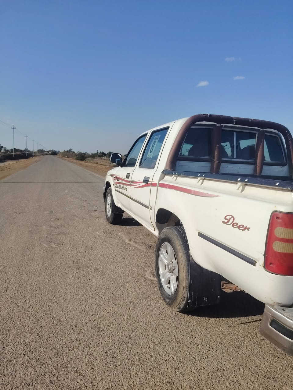 اسلام عليكم
دير2013 رقم قادسيه الماني سنويه مجدده 
 مكفوله من الضربه والتبديل بيه سمكره السياره
كهربائيات كله شغاله محرك كير جاهزات 
تخم تاير جديد  حداديه نضيفه
السياره نضيفه بمعنى الكلمه 
مالت جناي برغي ماعايزه 
(( السعر 55 وبيه مجال ))
المكان الدوانيه الحمزه الشرقي 
الاستفسار ***********
