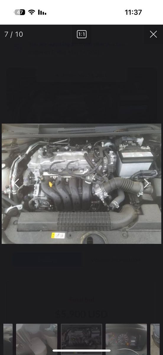 السلام عليكم ورحمة الله وبركاته 
كورلة ٢٠٢٠ رقم بغداد ماشيه ٨٧ الف 
السيارة خير من الله كير محرك تبريد صدر تايرات 
حادث مثل ماموضح بالصور 
السعر ١٣٨ وبي مجال 
***********
العنوان بغداد الشعب
